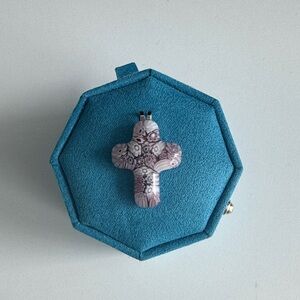 Murano Glass Cross Pendant - Made in Italy
